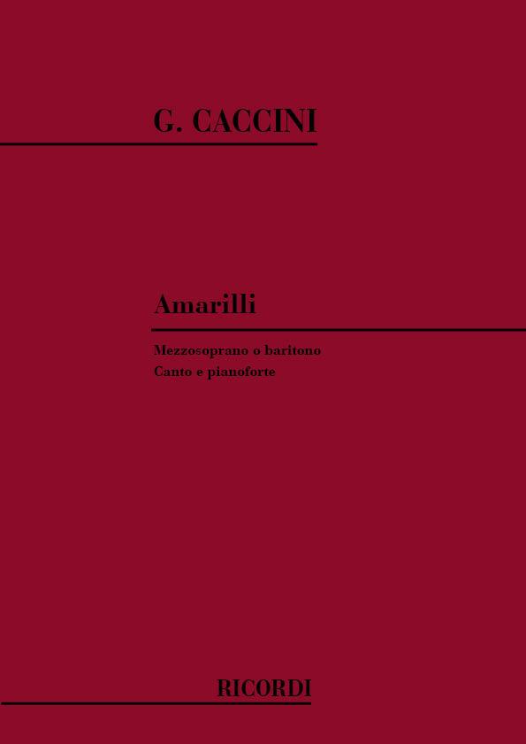 Amarilli - pro zpěv a klavír